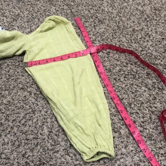 Princess Polly Campbell Cutout Corset Dress Size US 2 Pastel Green Puff Sleeve - Picture 9 of 9